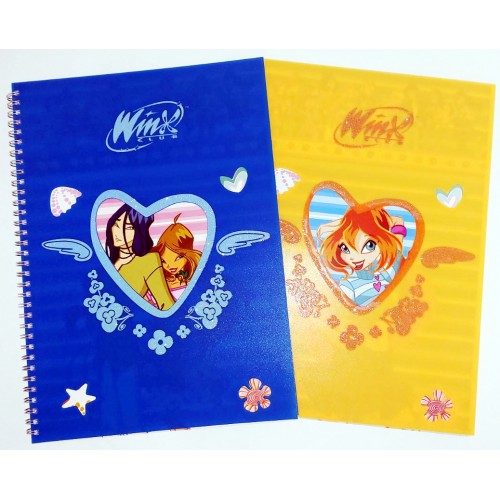 Тетрадка WINX, A4, 80 листа, спирала, PP корица, Ред