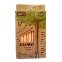 Цветни моливи Fatih Jumbo Natural 12 цвята дълги