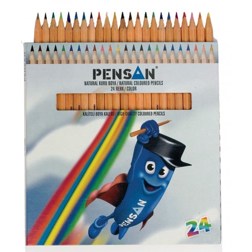 Цветни моливи PENSAN 24 цвята 